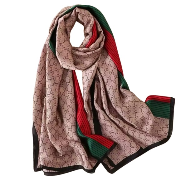 Luxury Soft 100% Silk Feeling Scarf 70” x 32” - Picture 1 of 5